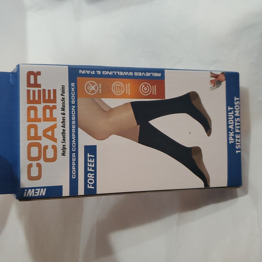 Copper Care copper compression socks for‎ feet for adults new
